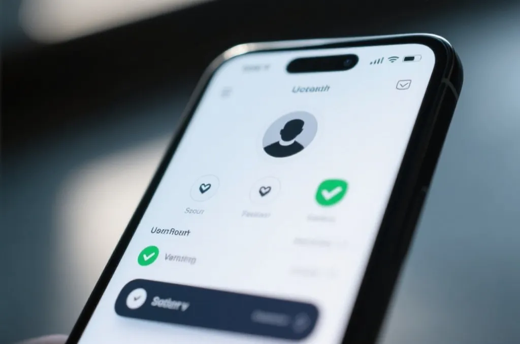A secure mobile dashboard displaying verified banking and security settings